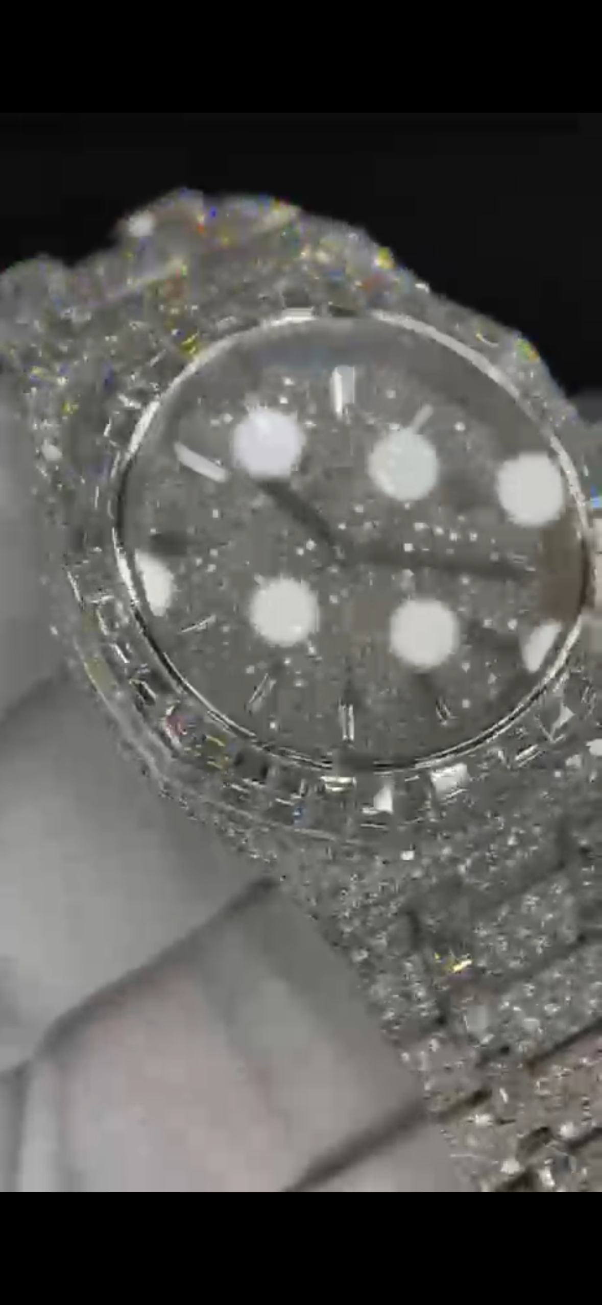 Fully Iced Baguette Watch