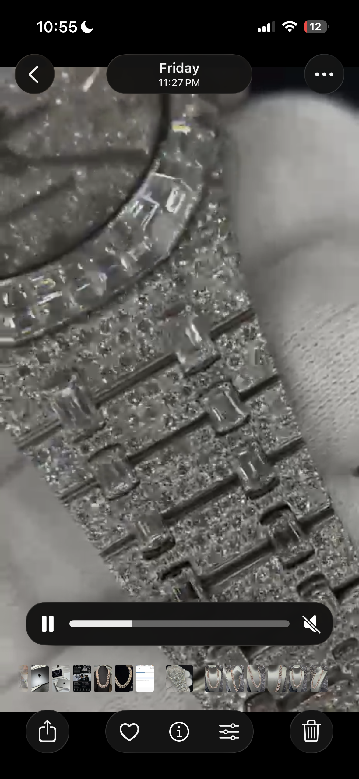 Fully Iced Baguette Watch