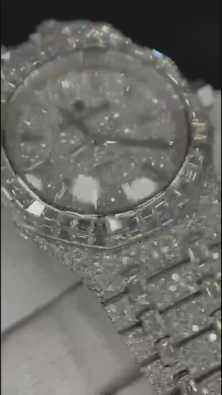 Fully Iced Baguette Watch