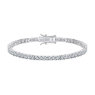 Signature Tennis Bracelet in rhodium-plated sterling silver