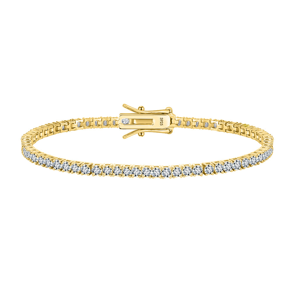 Signature Tennis Bracelet in 14K gold-plated sterling silver
