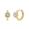 Bezel Drop Earrings